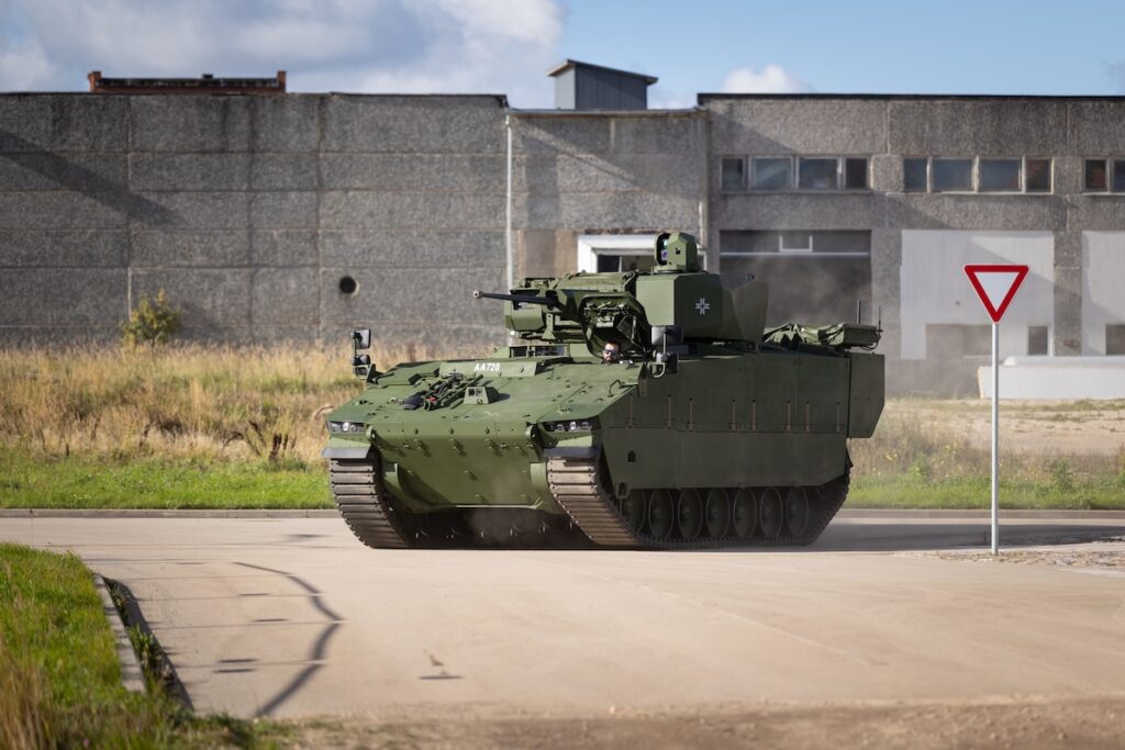 Latvia receives first Hunter infantry fighting vehicle