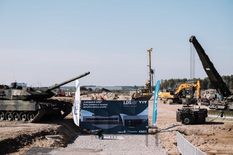 Lithuania has marked construction of a Leopard 2A8 tank assembly and repair plant in the Kaunas Free Economic Zone. The project involves planned investment of approximately €50 million and is expected to create around 80 jobs.