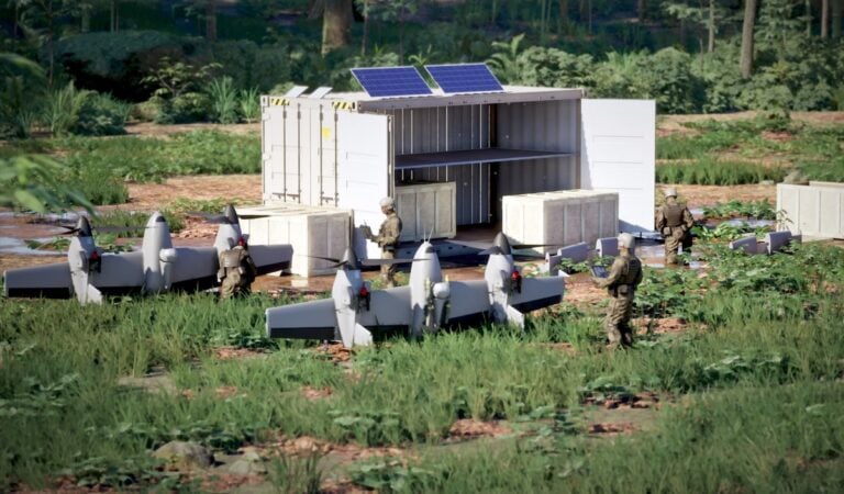 Lockheed Martin’s Sikorsky has introduced a containerized kit designed to deploy four Nomad 100 uncrewed aircraft from locations with limited infrastructure. The fast pack combines the vertical takeoff and landing aircraft with mission-command software, communications, power and sustainment equipment in a single 20-foot ISO container.