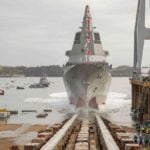 Navantia launched the Spanish Navy’s second F110 frigate, Roger de Lauria, four months ahead of schedule on 27 October, advancing a five-ship programme designed to strengthen the fleet’s combat capabilities. The vessel, designated F112, will undergo further construction alongside the Ferrol shipyard quay before its planned delivery in 2029.