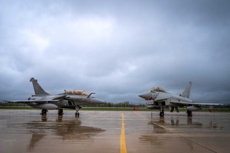 RAF Typhoons have taken part in a French nuclear air exercise for the first time, escorting French Air and Space Force Rafales on a simulated nuclear strike mission over the Mediterranean. Exercise Rummy is the latest step in the closer cooperation Britain and France agreed under the Northwood Declaration.