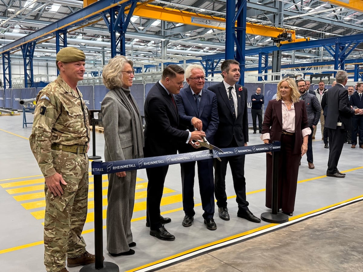Rheinmetall opens Telford factory to restore UK tank and artillery gun production
