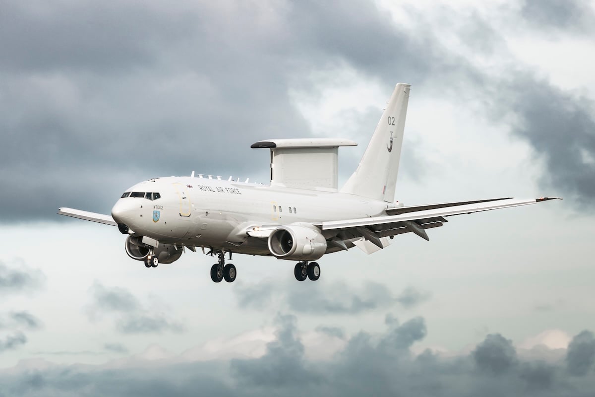 Royal Air Force says second Boeing E-7A Wedgetail arrives at Lossiemouth