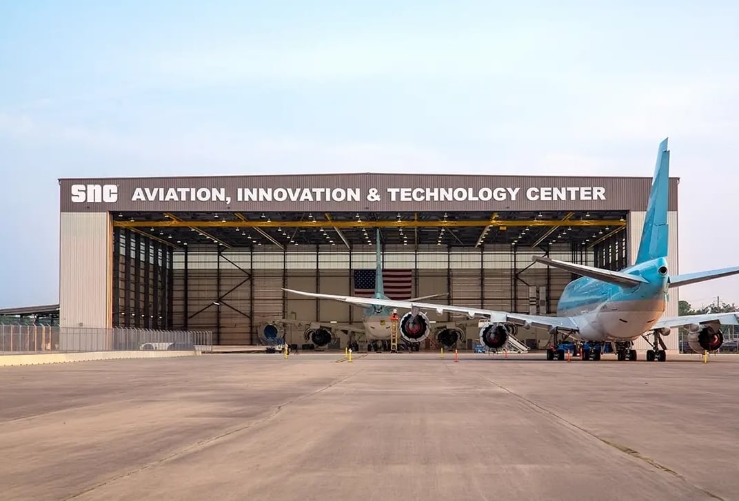 SNC presents airborne command aircraft work as Hegseth’s Arsenal of Freedom tour highlights push for new defense contractors