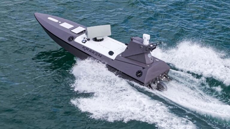 Saab UK and Kraken have built an experimental autonomous vessel to provide early warning of drone threats to shipping and critical infrastructure. The prototype pairs Saab’s Giraffe 1X radar with Kraken’s K3 Scout uncrewed surface vessel.