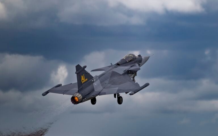 Saab is offering to build Gripen fighters in Canada as it tries to win political support for a mixed fleet that would see the aircraft fly alongside the country’s F-35s, Chief Executive Micael Johansson said. Speaking on Saab’s third-quarter earnings call on 23 October, he told investors that local manufacturing and the ability to operate from dispersed air bases were at the heart of the proposal.