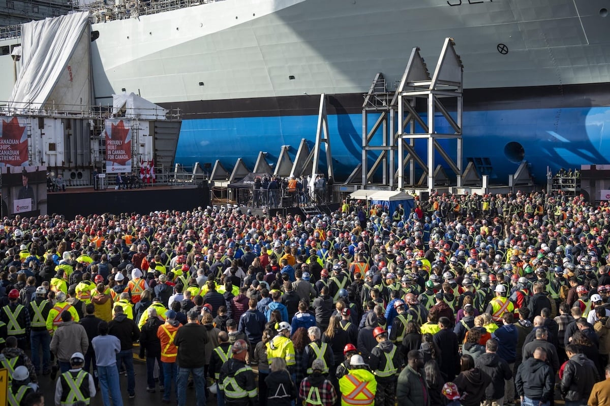 Seaspan Shipyards lays keel for the largest polar icebreaker ever built in Canada