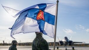 Two more Lockheed Martin F-35A Lightning II fighters arrive in Rovaniemi, Finland