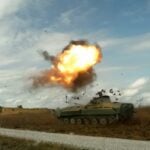 Four autonomous ground vehicles searched for targets and supported a simulated strike at Fort Knox, Kentucky, in a DARPA demonstration of robotic operations beyond friendly front lines. The vehicles handled movement and target detection independently, while a human operator retained authority to approve any engagement, according to the U.S. Army.