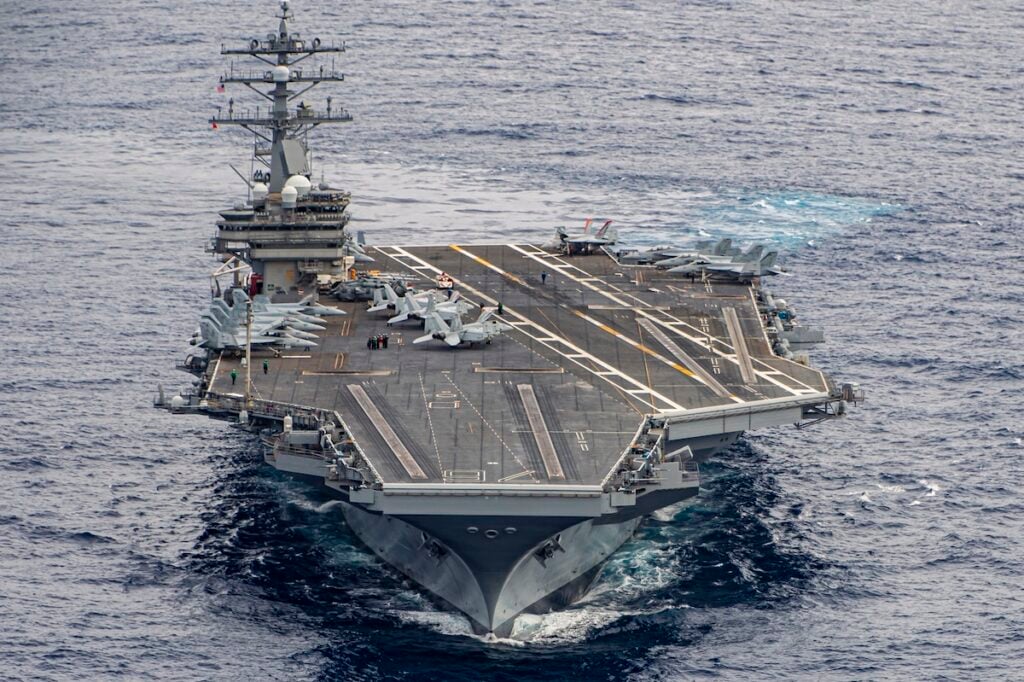 U.S. Navy remotely controls MQ-25A unmanned tanker over 2,100 miles away from USS Ronald Reagan during Pacific sea trial