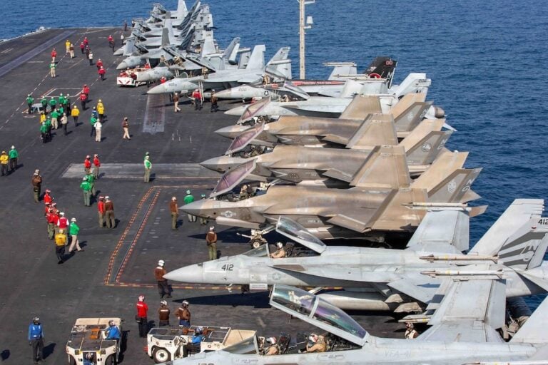 Carrier Air Wing 9 completed 14,037 sorties during its deployment aboard USS Abraham Lincoln, which ended October 8, the U.S. Navy said. Its combat operations included a 38-day campaign during Operation Epic Fury, when it expended 1,499 precision weapons against U.S. Central Command priority targets.