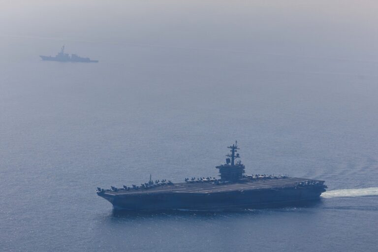 The USS Abraham Lincoln strike group launched 450 Tomahawk land-attack cruise missiles during operations against Iran, Secretary of War Pete Hegseth said. The carrier is due to return to San Diego after a 321-day deployment that included a record 264 consecutive days at sea without a port call.