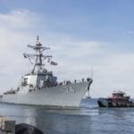 The guided-missile destroyer USS McFaul returned to Naval Station Norfolk on Oct. 23, ending an 11-month deployment to Europe and the Middle East. During that time, the ship conducted combat missions in Operation Epic Fury and operated with three U.S. carrier strike groups.