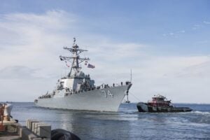 USS McFaul completes 11-month deployment after combat operations with three carrier groups
